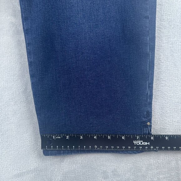 Gloria Vanderbilt Capri Jeans 12 Women's Amanda All Around Slimming Effect Blue - Picture 10 of 12